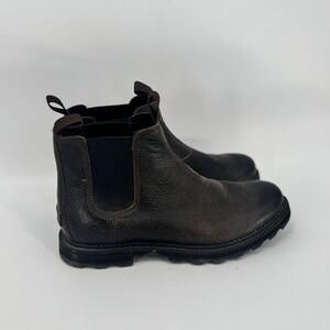 Sorel Men's Madison II Chelsea Waterproof Leather Boots Brown Size 8.5